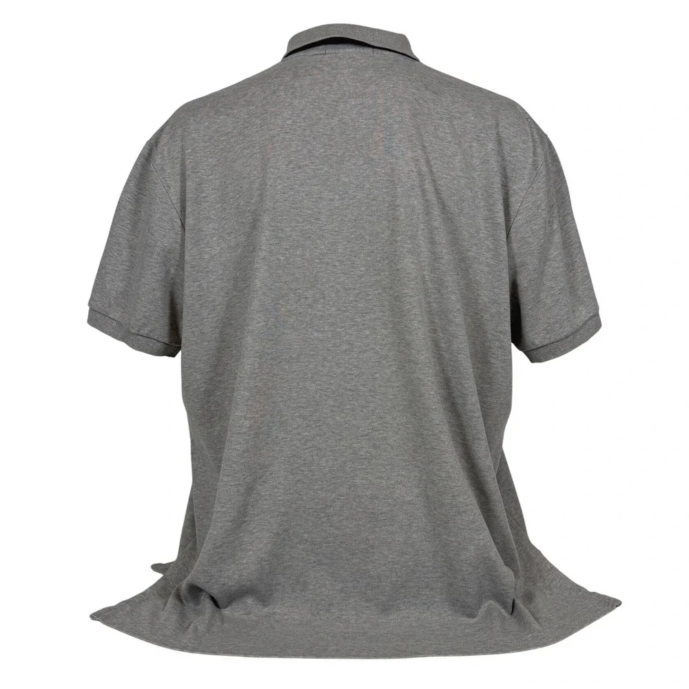 Polo Ralph Lauren Men's XL Heather Gray Cotton Interlock Short Sleeve Polo Shirt